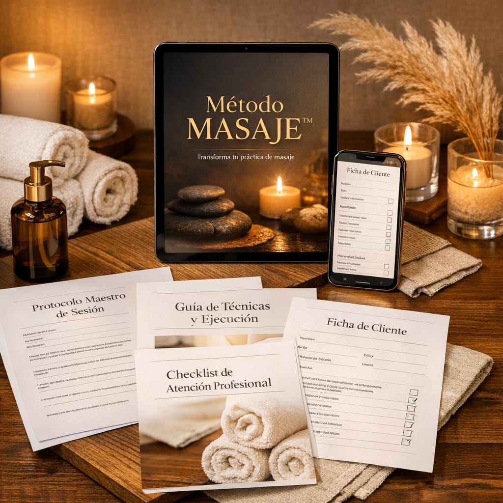 KIT PROFESIONAL DE MASAJISTA - METODO M.A.S.AJ.E 360